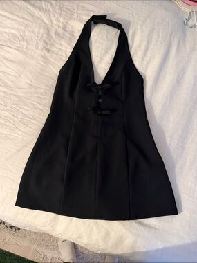 Abercrombie Black Halter Mini Dress